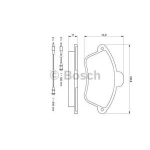 накладки BOSCH 0 986 460 951 