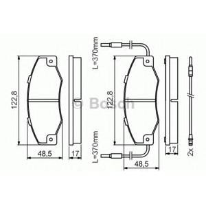 накладки BOSCH 0 986 460 953