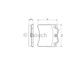 накладки BOSCH 0 986 460 954 