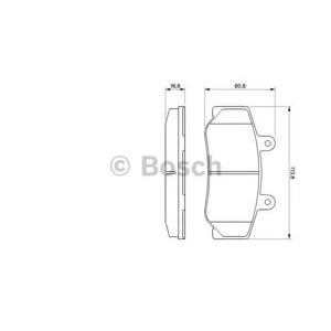 накладки BOSCH 0 986 460 961