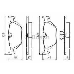 накладки BOSCH 0 986 460 964