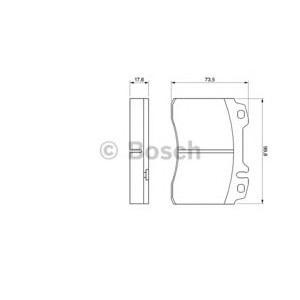 накладки BOSCH 0 986 460 966