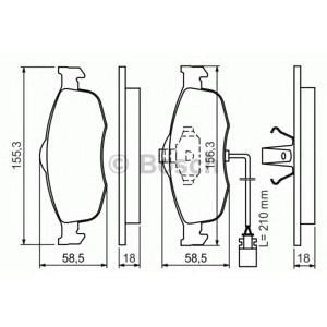 накладки BOSCH 0 986 460 971 