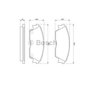 накладки BOSCH 0 986 460 972