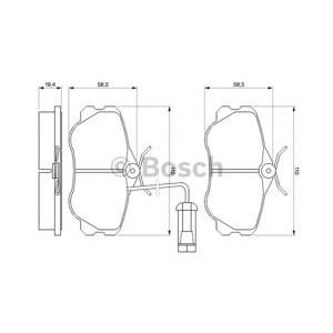 накладки BOSCH 0 986 460 973