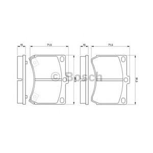накладки BOSCH 0 986 460 974