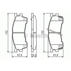 накладки BOSCH 0 986 460 975