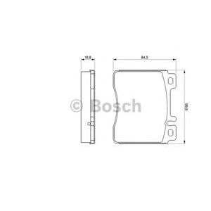накладки BOSCH 0 986 460 976