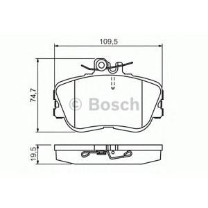 накладки BOSCH 0 986 460 977 