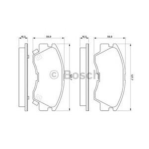 накладки BOSCH 0 986 460 978