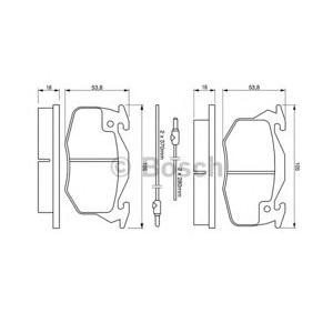 накладки BOSCH 0 986 460 983