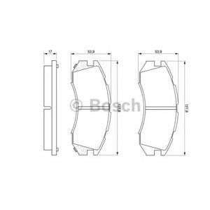 накладки BOSCH 0 986 460 984