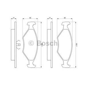 накладки BOSCH 0 986 460 986