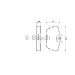 накладки BOSCH 0 986 460 988