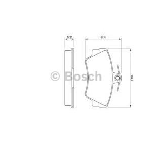 накладки BOSCH 0 986 460 989