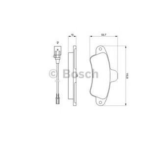 накладки BOSCH 0 986 460 991