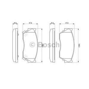 накладки BOSCH 0 986 460 997 