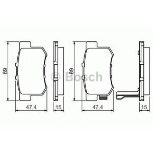 накладки BOSCH 0 986 461 006