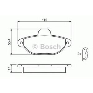накладки BOSCH 0 986 461 119