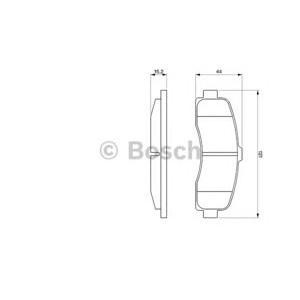 накладки BOSCH 0 986 461 122 