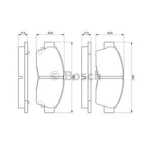 накладки BOSCH 0 986 461 123 