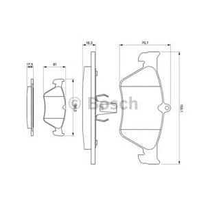 накладки BOSCH 0 986 461 129 