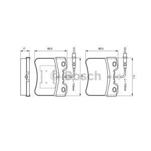 накладки BOSCH 0 986 461 130 