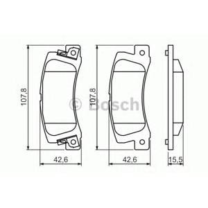 накладки BOSCH 0 986 461 136 