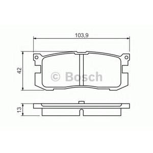 накладки BOSCH 0 986 461 138 