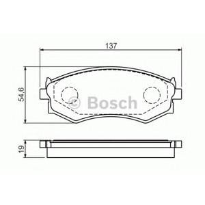 накладки BOSCH 0 986 461 139 