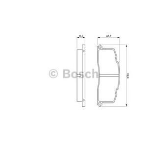 накладки BOSCH 0 986 461 140
