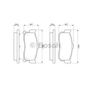 накладки BOSCH 0 986 461 144