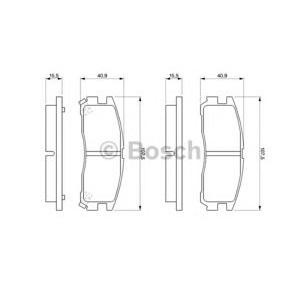 накладки BOSCH 0 986 461 145