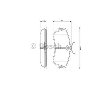 накладки BOSCH 0 986 461 147 