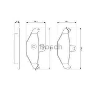 накладки BOSCH 0 986 461 148