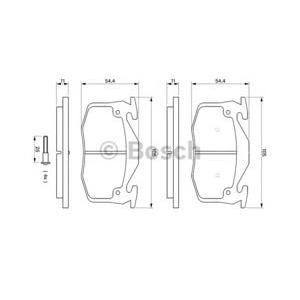 накладки BOSCH 0 986 461 149