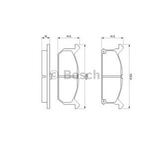 накладки BOSCH 0 986 461 751