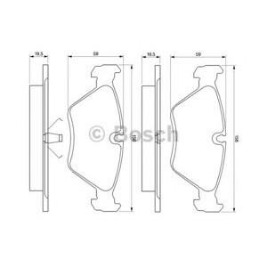 накладки BOSCH 0 986 461 752