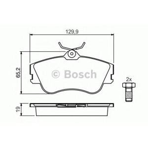 накладки BOSCH 0 986 461 753 