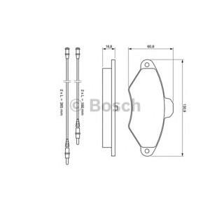 накладки BOSCH 0 986 461 757 