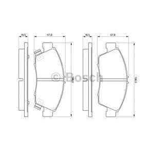 накладки BOSCH 0 986 461 759