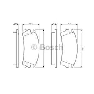 накладки BOSCH 0 986 461 760