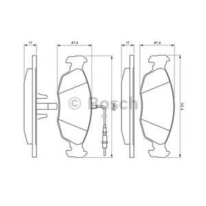 накладки BOSCH 0 986 461 764