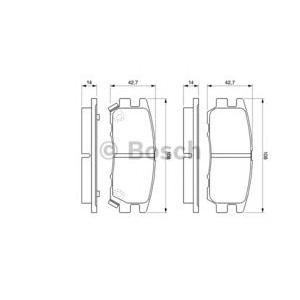 накладки BOSCH 0 986 461 768
