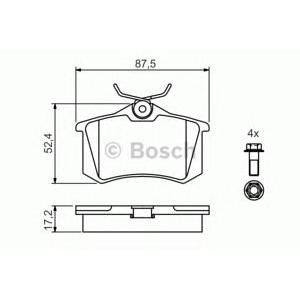 накладки BOSCH 0 986 461 769