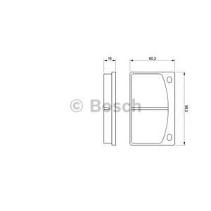 накладки BOSCH 0 986 462 001