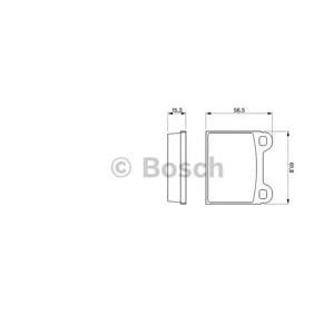 накладки BOSCH 0 986 462 282
