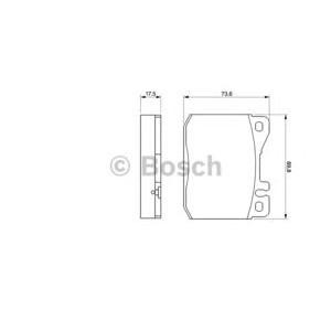 накладки BOSCH 0 986 463 412