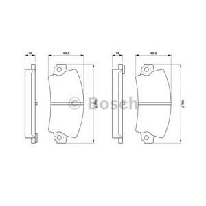 накладки BOSCH 0 986 463 490