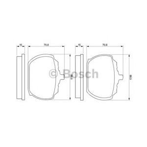 накладки BOSCH 0 986 463 641 